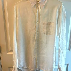 Men’s JCrew linen shirt size LARGE slim fit
